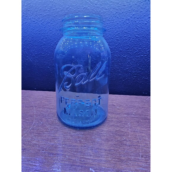 Vintage Ball Perfect Mason Canning Jar Number 3 Antique Glass Storage Jar & Home - Picture 1 of 5